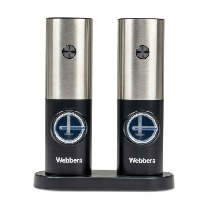 Elektryczne młynki do soli i pieprzu Webber MK20Z – zestaw 2 sztuki